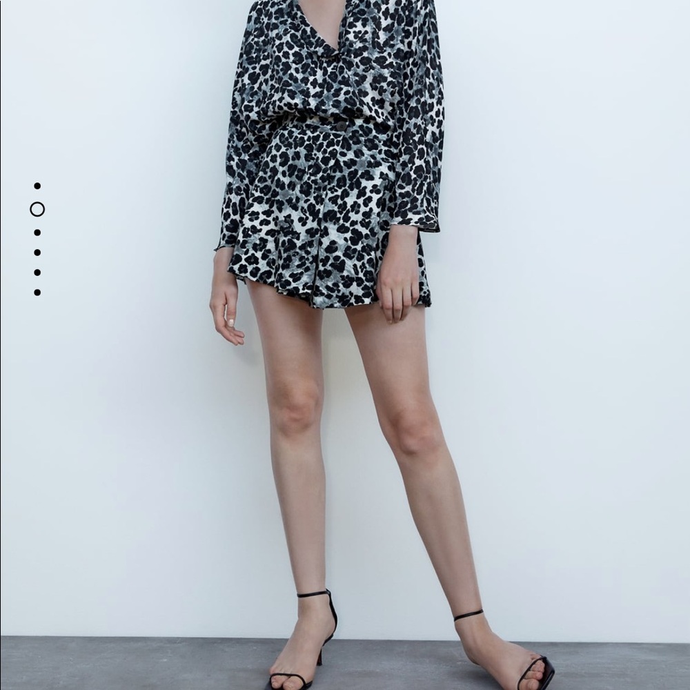 animal print Skort
